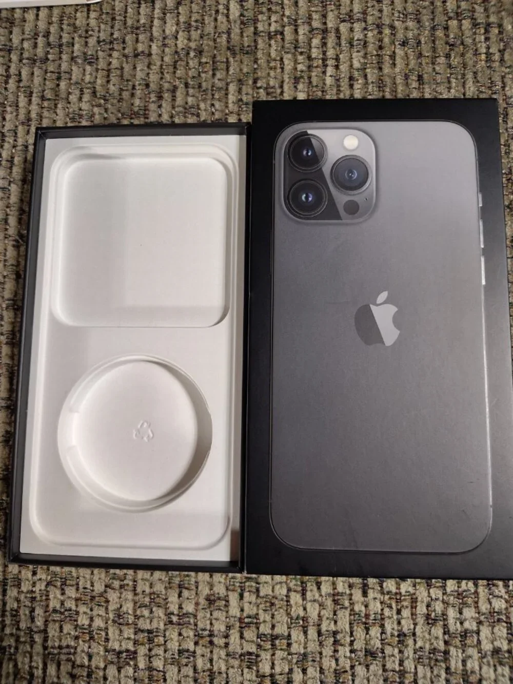 Original Apple Empty Box for iPhone 13 Pro Max, 256GB, Graphite (Only Box)